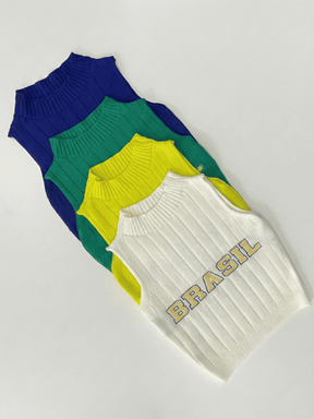Regata Feminina de Tricô Canelada Brasil