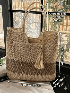 Bolsa Feminina Riviera Palha Chic