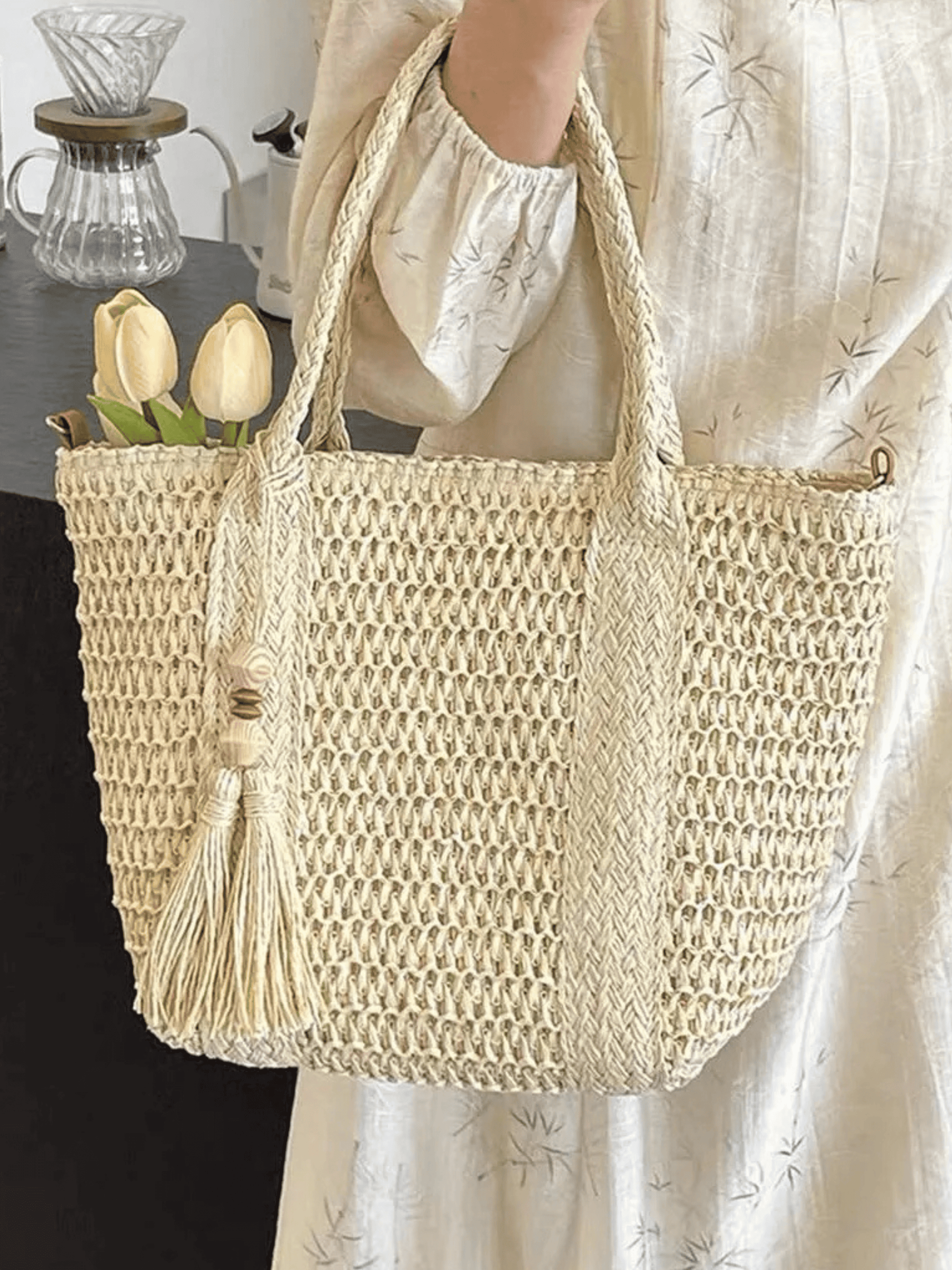Bolsa Feminina Riviera Palha Natural