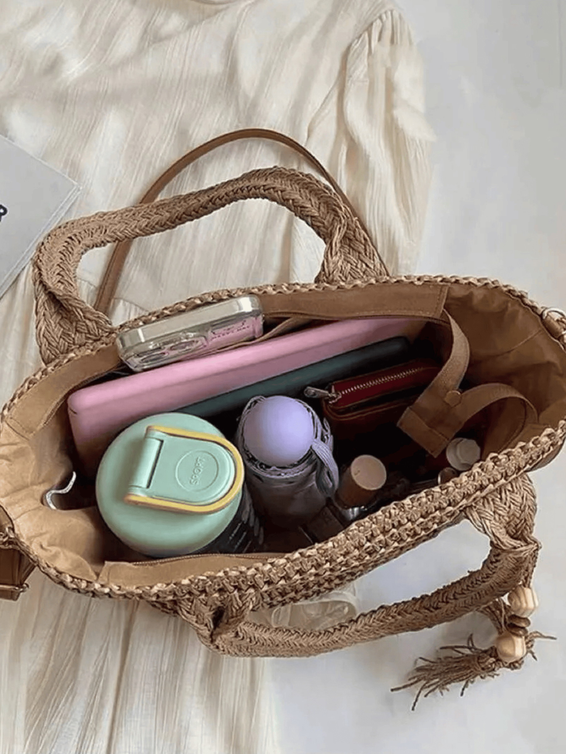 Bolsa Feminina Riviera Palha Natural