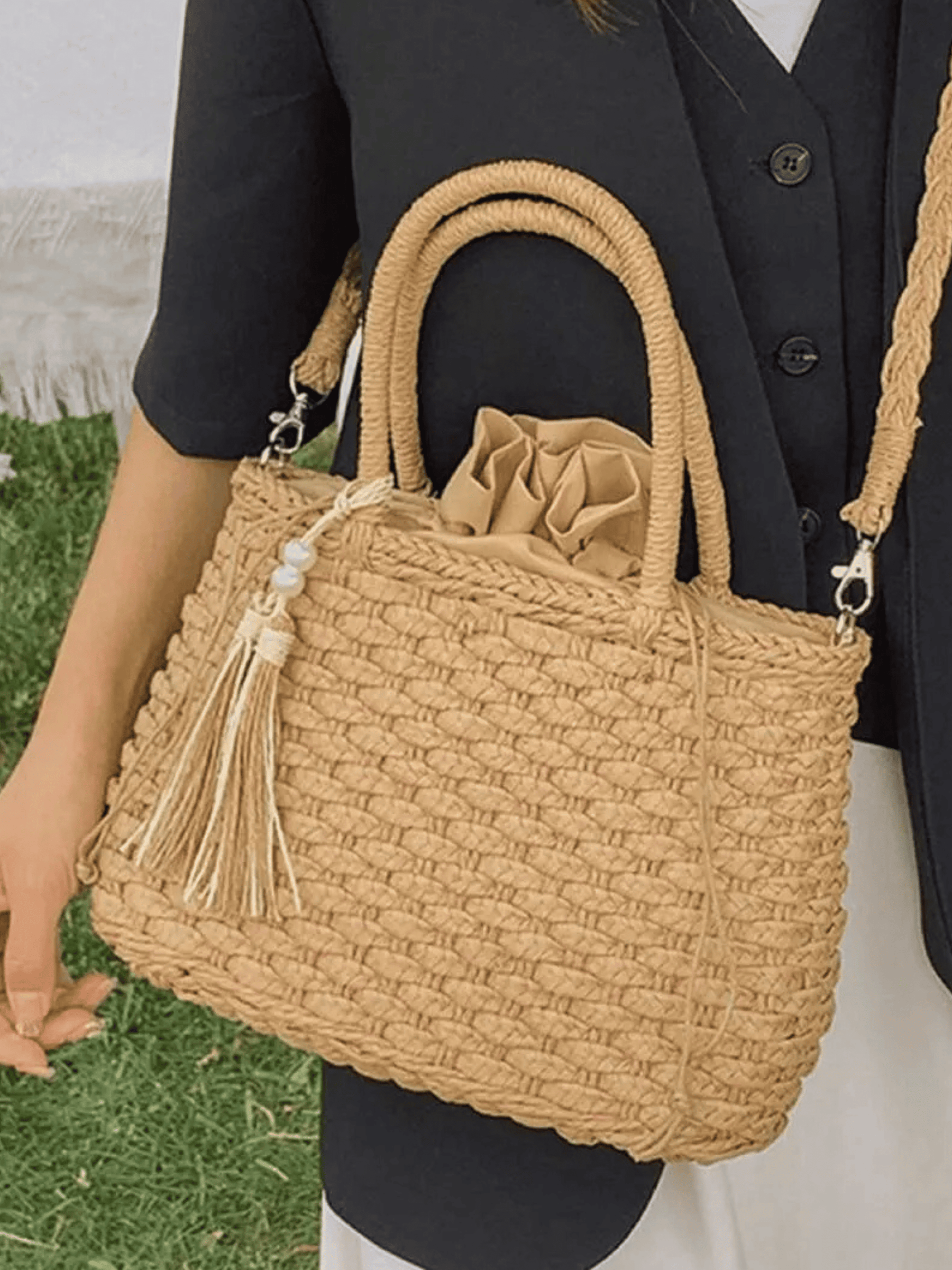 Bolsa Feminina Riviera Palha Natural