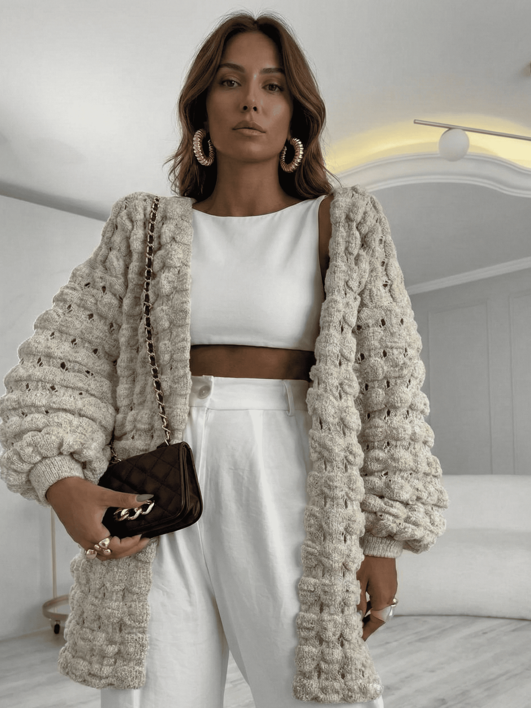 Casaco Feminino de Tricô Tiffany