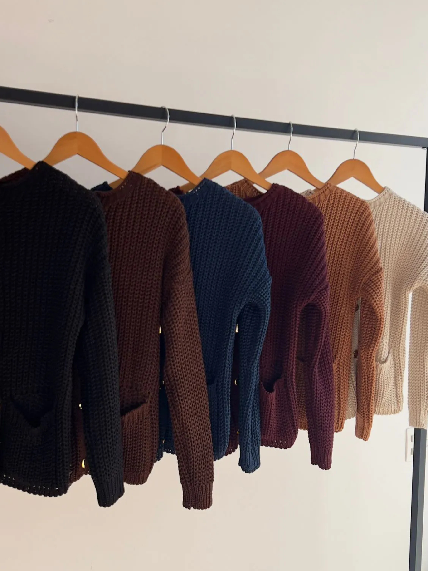 Casaco Feminino de Tricô Rússia