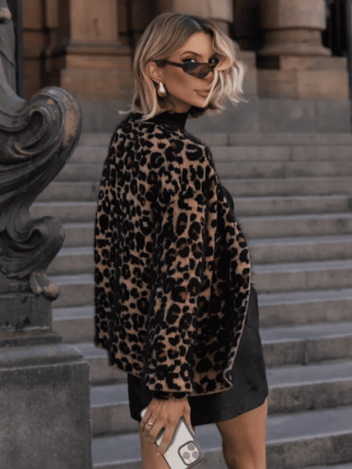 Casaco Feminino de Tricô Onça Angorá