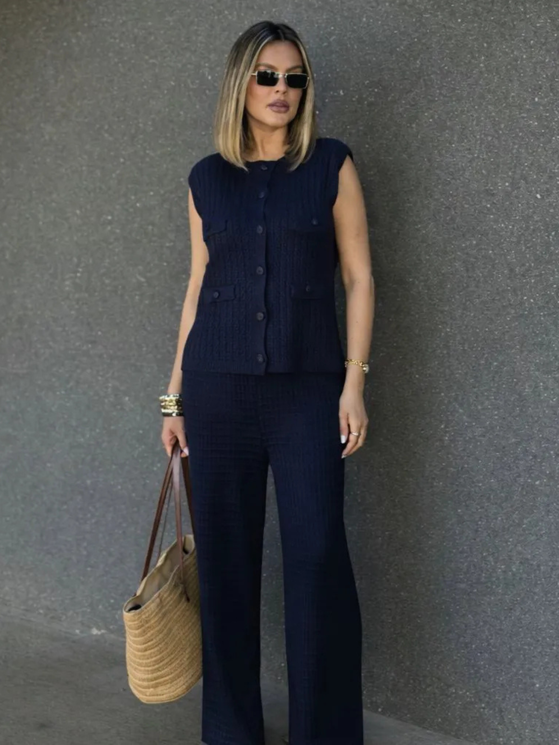 Conjunto de Tricô Mykonos