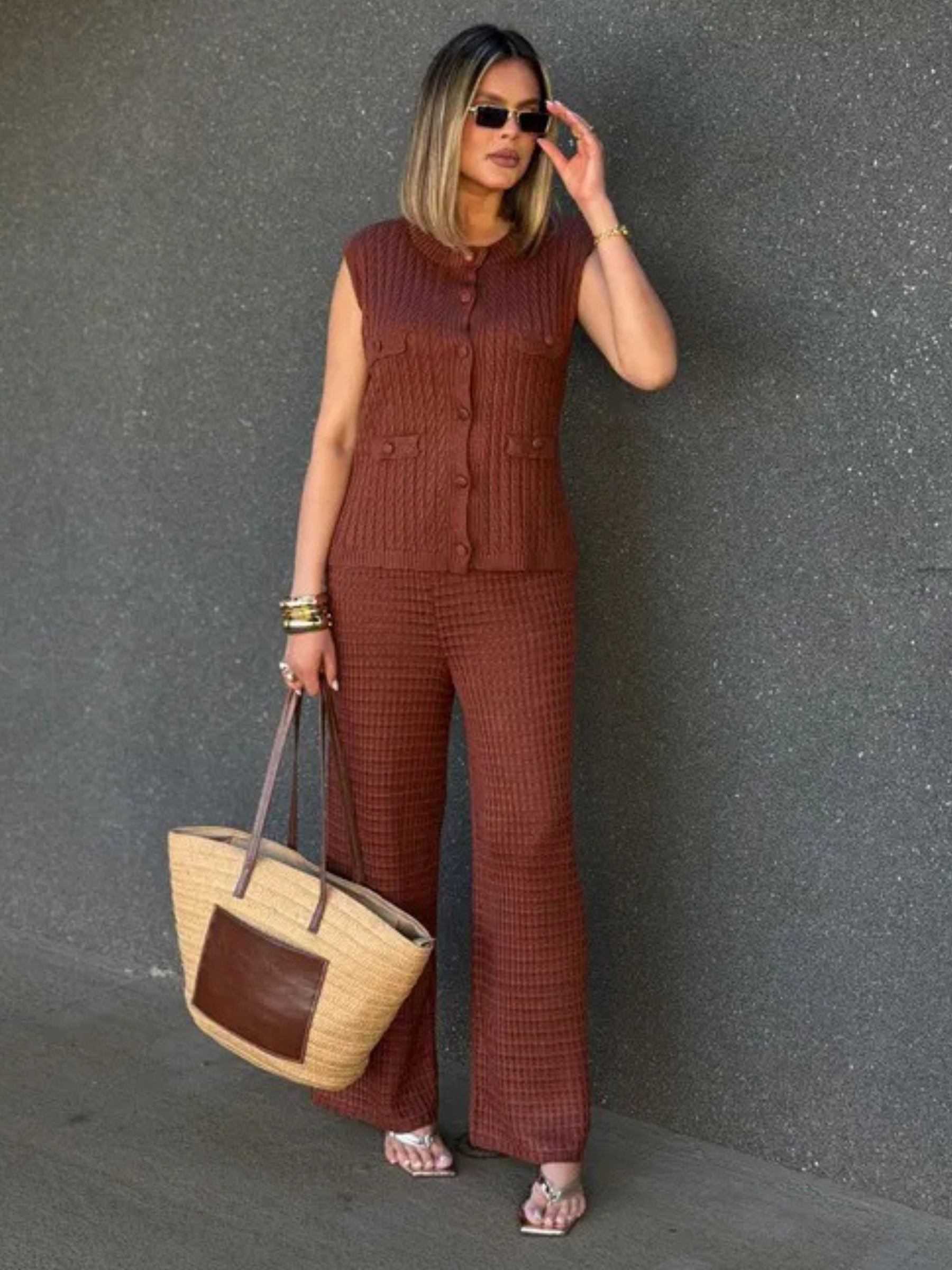 Conjunto de Tricô Mykonos