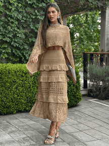 Conjunto de Tricô Nayara + Pelerine