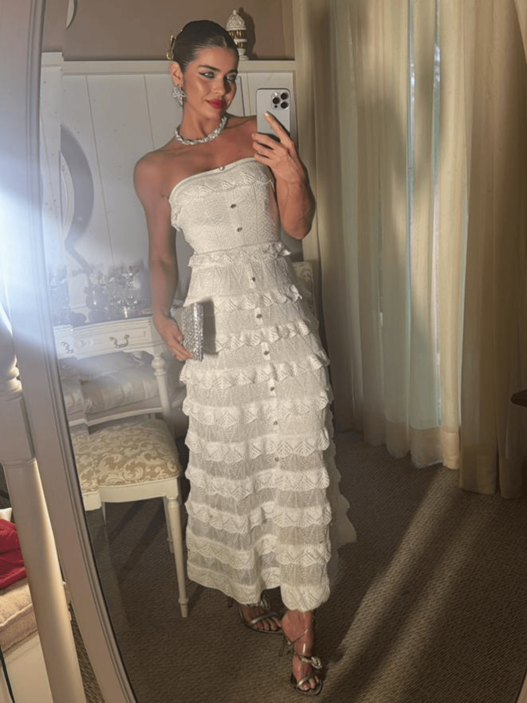 Vestido de Tricô Fiorella + Pelerine