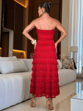 Vestido de Tricô Fiorella + Pelerine