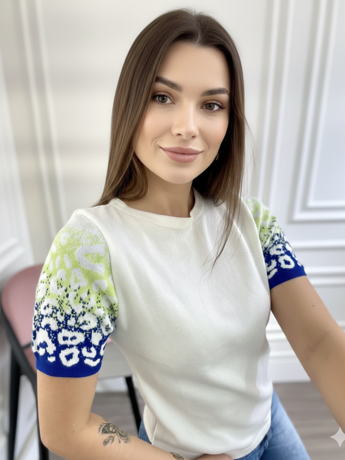 Blusa Feminina de Tricô Onça Brasil