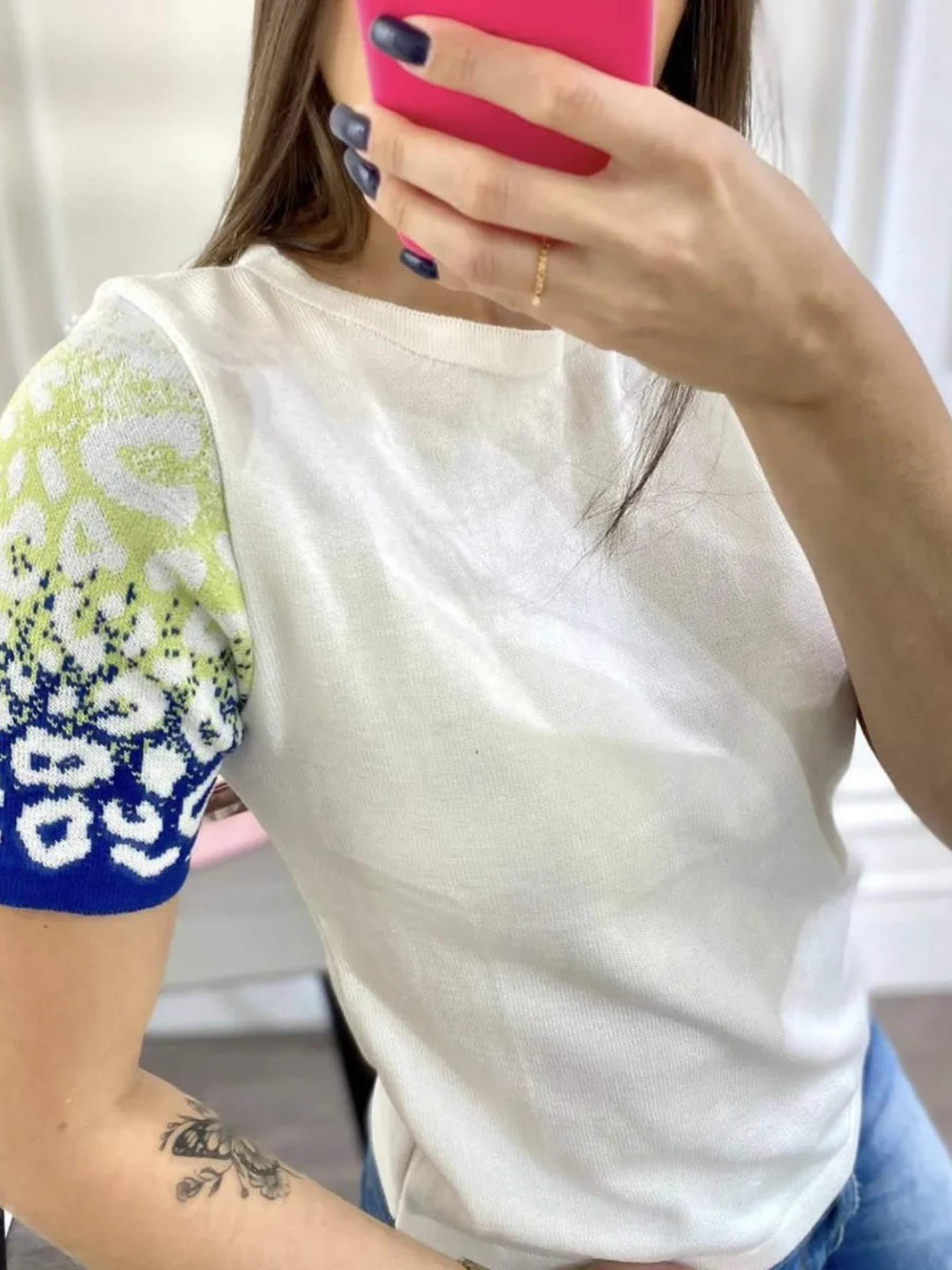 Blusa Feminina de Tricô Onça Brasil
