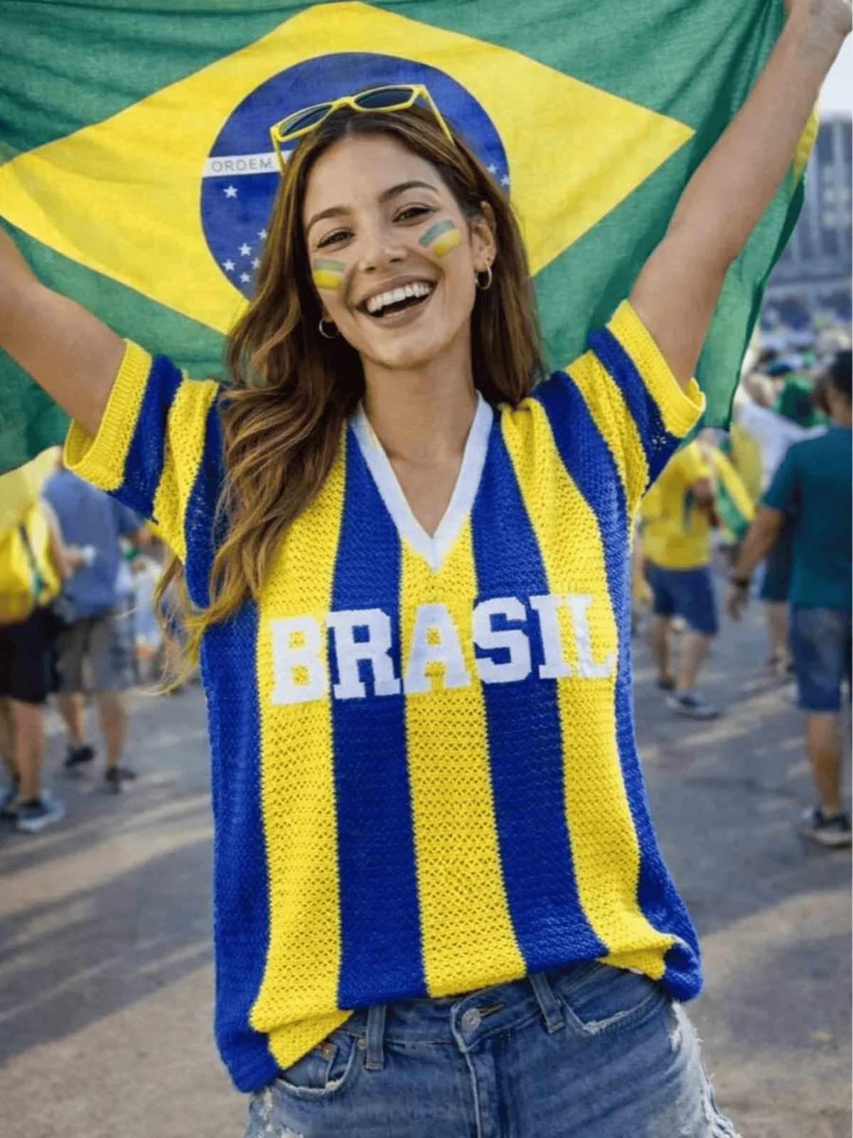 Blusa Feminina de Tricô do Brasil – Vibes Copa