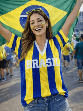 Blusa Feminina de Tricô do Brasil – Vibes Copa