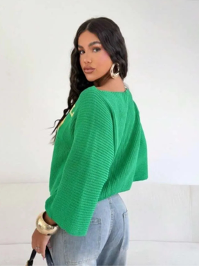 Blusa Feminina de Tricô Max Cropped Brasil