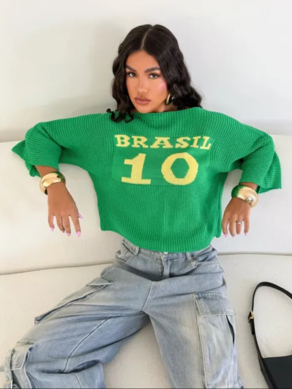 Blusa Feminina de Tricô Max Cropped Brasil