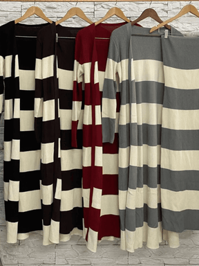 Conjunto de Tricô Lorrane Listrado